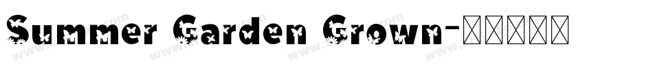 Summer Garden Grown字体转换